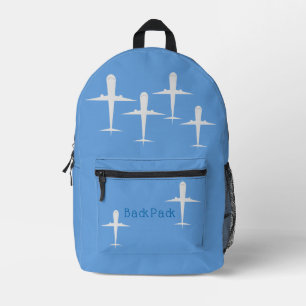 Vliegtuigen die hoog vliegen, gepersonaliseerd bedrukte rugzak