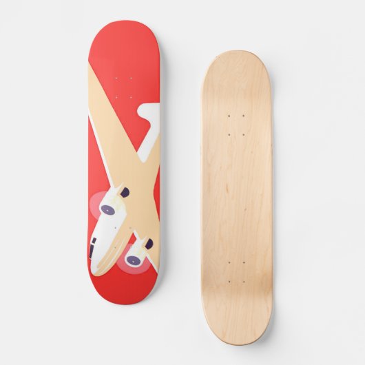 Vliegtuigen die  propeller vliegen skateboard (Voorkant)