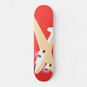 Vliegtuigen die propeller vliegen skateboard