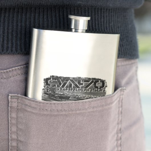Vliegtuigen drager Carl Vinson Classic Flask Flacon (Voorbeeld)