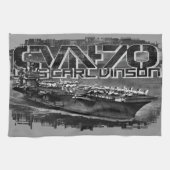 Vliegtuigen drager Carl Vinson Keuken Handdoeken (Horizontaal)