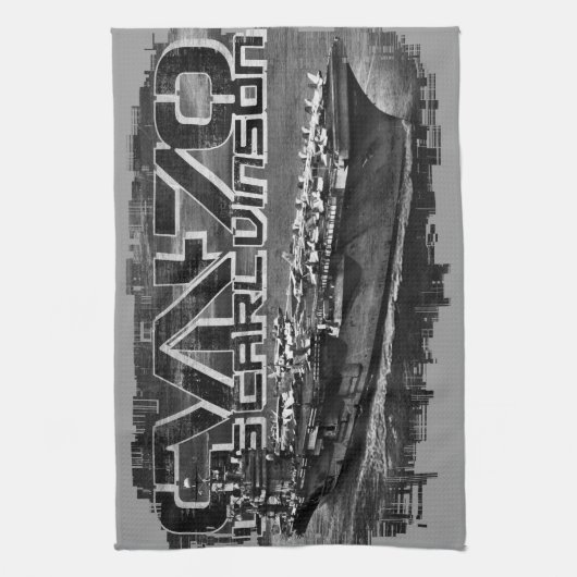 Vliegtuigen drager Carl Vinson Keuken Handdoeken (Verticaal)