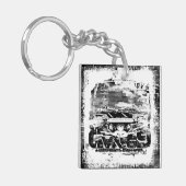 Vliegtuigen drager D.D.Eisenhower Acryl Sleutelhan Sleutelhanger (Voorkant Links)