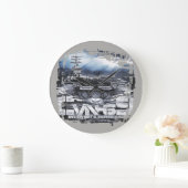 Vliegtuigen drager D.D.Eisenhower Acryl Wandklok (Huis)