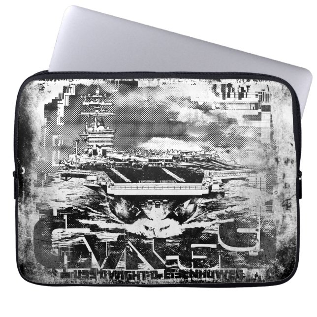 Vliegtuigen drager D.D.Eisenhower Electronics Bag Laptop Sleeve (Voorkant)