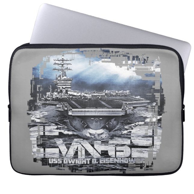 Vliegtuigen drager D.D.Eisenhower Electronics Bag Laptop Sleeve (Voorkant)