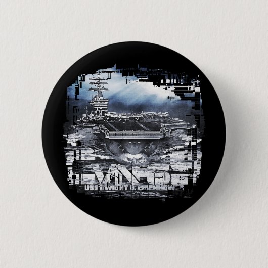 Vliegtuigen drager Dwight D. Eisenhower Button (Voorkant)