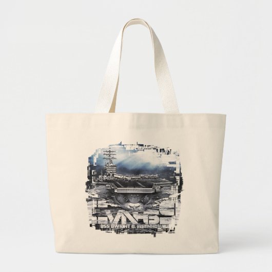 Vliegtuigen drager Dwight D. Eisenhower Canvas tas (Voorkant)