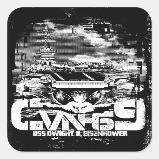 Vliegtuigen drager Dwight D. Eisenhower Sticker (Voorkant)