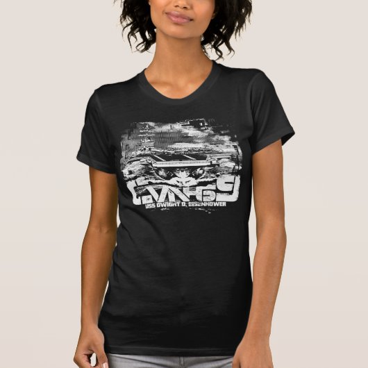 Vliegtuigen drager Dwight D. Eisenhower T-Shirt (Voorkant)