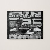 Vliegtuigen drager Enterprise Puzzle Legpuzzel (Horizontaal)