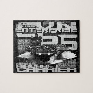 Vliegtuigen drager Enterprise Puzzle Legpuzzel