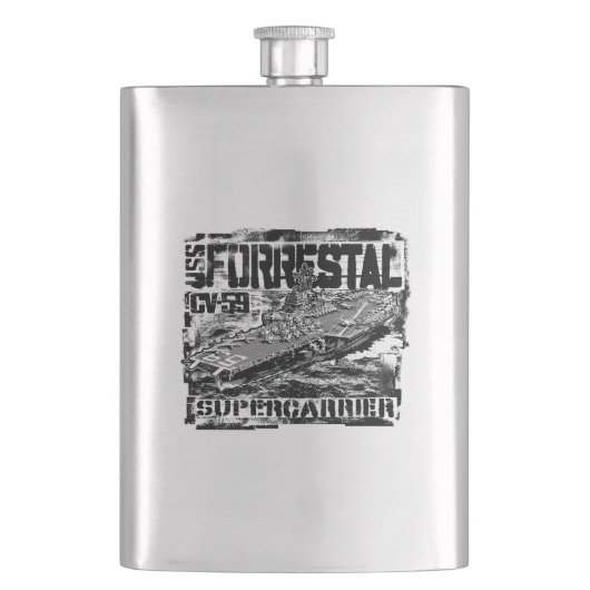 Vliegtuigen drager Forrestal Flask Classic Flask Flacon (Voorkant)