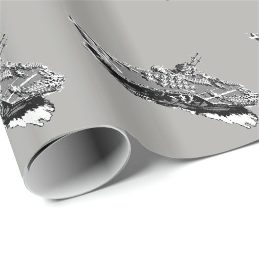 Vliegtuigen drager Forrestal inpakpapier (Rol Hoek)