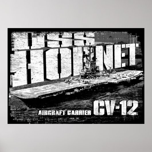Vliegtuigen drager Hornet Poster (Voorkant)
