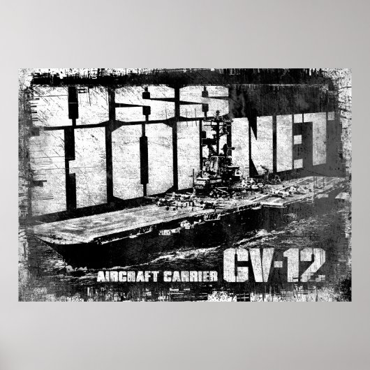 Vliegtuigen drager Hornet Poster (Voorkant)