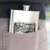 Vliegtuigen drager John C. Stennis Classic Flask Flacon (Voorbeeld)