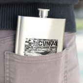 Vliegtuigen drager John C. Stennis Classic Flask Flacon (Voorbeeld)