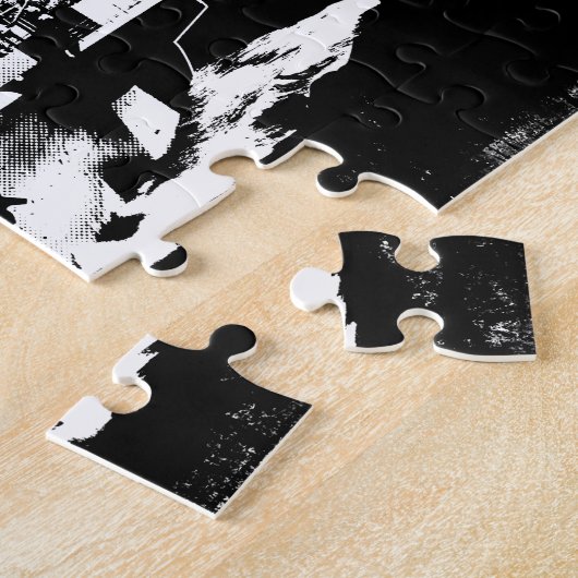 Vliegtuigen drager Nimitz Fuji puzzel (Zijkant)