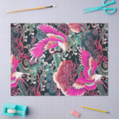 VLIEGTUIGEN, DRUKERS Roze Japanse Floral Tissuepapier (Craft)