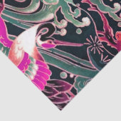 VLIEGTUIGEN, DRUKERS Roze Japanse Floral Tissuepapier (Detail)