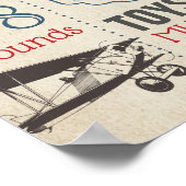 vliegtuigen Eerste geboorte-teken Poster (Hoek)