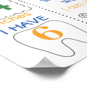 Vliegtuigen Eerste verjaardagsbord voor een jongen Poster (Hoek)