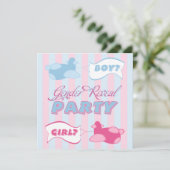 Vliegtuigen en banners Geslacht van de partij Kaart (Staand voorkant)