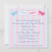 Vliegtuigen en banners Geslacht van de partij Kaart (Achterkant)