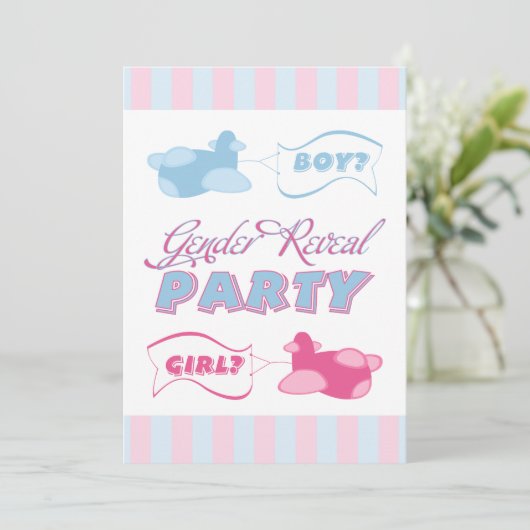 Vliegtuigen en banners Stripes, seksespecifieke pa Kaart (Staand voorkant)