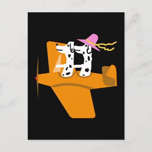 Vliegtuigen en Dalmatiërs Briefkaart (Voorkant)