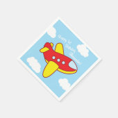 Vliegtuigen en Jets Cute Kind Birthday Party Servet (Hoek)