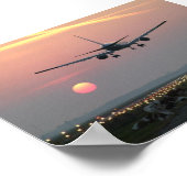 Vliegtuigen en Koeien Poster (Hoek)