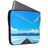Vliegtuigen en mooie blauwe lucht laptop sleeve (Voorkant Rechts)