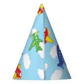 Vliegtuigen en straalvliegtuigen van de eerste ver feesthoedjes (Achterkant)