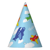 Vliegtuigen en straalvliegtuigen van de eerste ver feesthoedjes (Links)