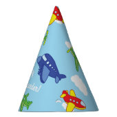 Vliegtuigen en straalvliegtuigen van de eerste ver feesthoedjes (Rechts)