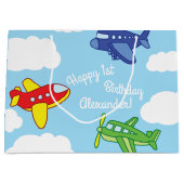 Vliegtuigen en straalvliegtuigen van de eerste ver groot cadeauzakje (Voorkant)