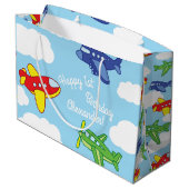 Vliegtuigen en straalvliegtuigen van de eerste ver groot cadeauzakje (Achterkant Gekanteld)