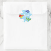 Vliegtuigen en straalvliegtuigen van de eerste ver ronde sticker (Tas)