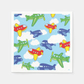 Vliegtuigen en straalvliegtuigen van de eerste ver servet (Voorkant)