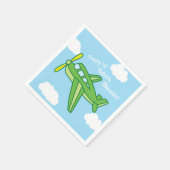 Vliegtuigen en straalvliegtuigen van de eerste ver servet (Hoek)