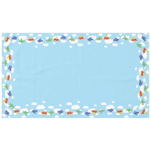 Vliegtuigen en straalvliegtuigen van de eerste ver tafelkleed (Voorkant (Horizontaal))