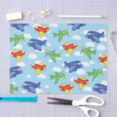 Vliegtuigen en straalvliegtuigen van de eerste ver tissuepapier (Craft)