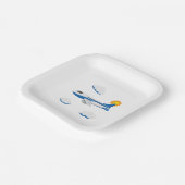 Vliegtuigen Feest Collectie! Papieren Bordje (Gebogen)