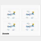 Vliegtuigen Feest Collectie! Rechthoekige Sticker (Vel)