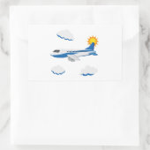 Vliegtuigen Feest Collectie! Rechthoekige Sticker (Tas)