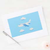 Vliegtuigen Feest Collectie! Rechthoekige Sticker (Envelop)