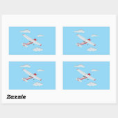 Vliegtuigen Feest Collectie! Rechthoekige Sticker (Vel)