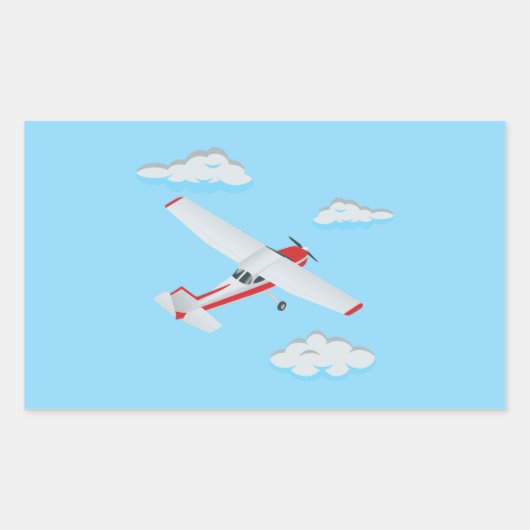 Vliegtuigen Feest Collectie! Rechthoekige Sticker (Voorkant)